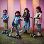 Kinderen met Berg Nexo Foldable Stepjes Rijdend speelgoed - Rood
