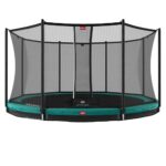 BERG Favorit InGround 380_430 Green + Safety Net Comfort
