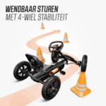 Berg skelter Buddy cross black met handrem - Afbeelding 9